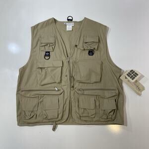 VTG Columbia Hot Creek Vest Mens L XL Sportwear Fishing Outdoor Utility Gear